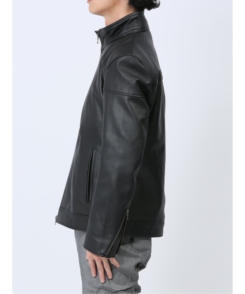 シングルライダース レザー タイトジャケット Mサイズ ユニセックス MEN'S BIGI｜シングルライダースレザージャケット | Rakuten