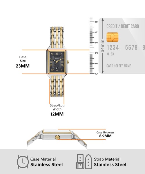 腕時計 フォッシル 腕時計 レディース アナログ ステンレス ES5376SET レディースの画像