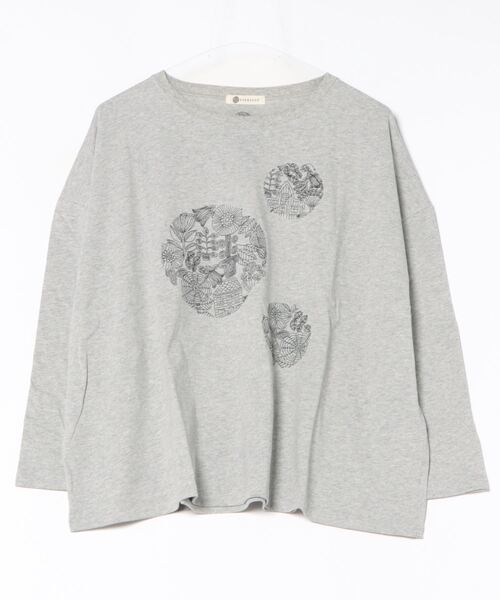 tシャツ (BD)「BARNDOOR」北欧風 プリント 長袖 Tシャツ レディース BARNDOOR tシャツ (BD)「BARNDOOR」北欧風 プリント 長袖 T