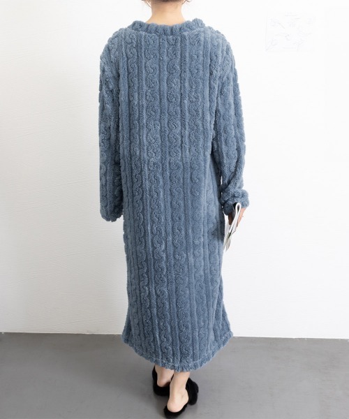 ANDMARY フリース長袖ミニワンピース ANDMARY フリース長袖ミニワンピース