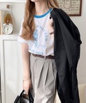 tシャツ 半袖 トレンドのディテールが魅力。シ...の詳細画像3