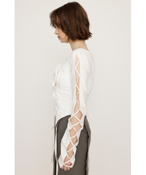 キャミソール FLOWER MOTIF BUSTIER フラワー モチーフ ビスチェ SLY キャミソール FLOWER MOTIF BUSTIER フラワー モチーフ