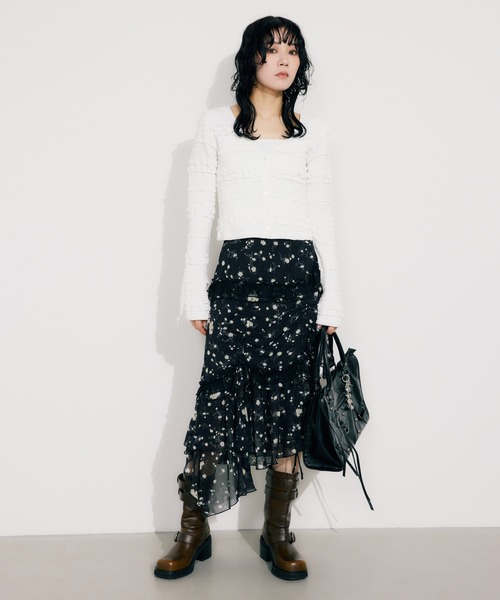 SLY（スライ） キャミソール FLOWER MOTIF BUSTIER フラワー モチーフ