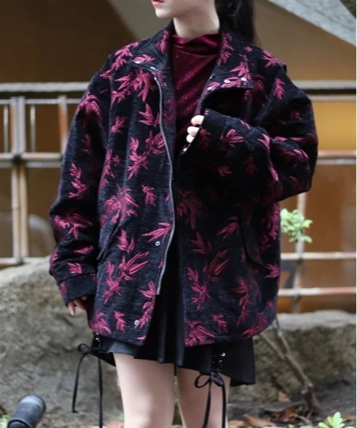 AXESーX ブルゾン アウター 竹林ジャガードブルゾン メンズ