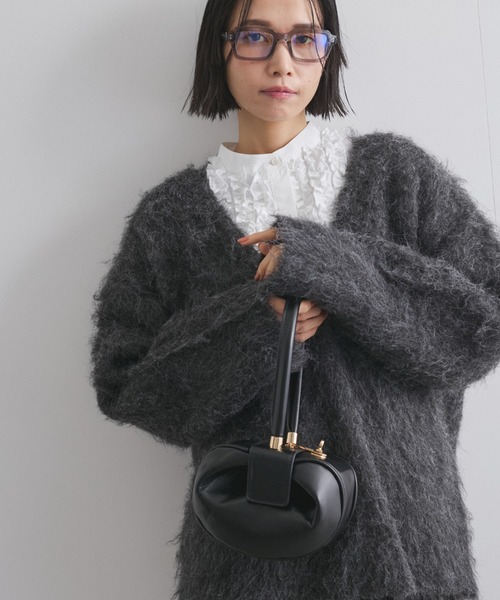 ニット セーター ブークレウェーブシャギーニット レディース VICKY ニット セーター ブークレシャギーニットVネックプル
