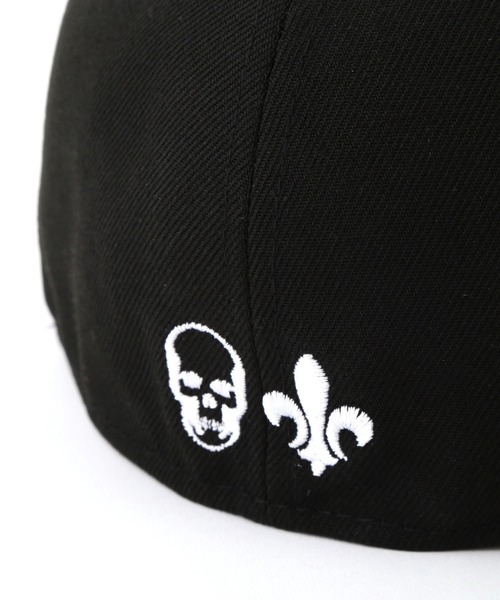 美品・鑑定済★ロエベ　ラバーロゴ　アナグラム　ベースボール　キャップ　黒　59 NEW ERA キャップ 帽子 LPF PARIS × ERA/別注ニューエラ