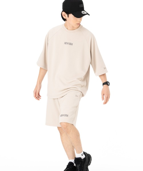ニューエラ 半袖 ドライスウェット Tシャツ 半袖 ドライスウェット Tシャツ Wordmark Logo ブラック