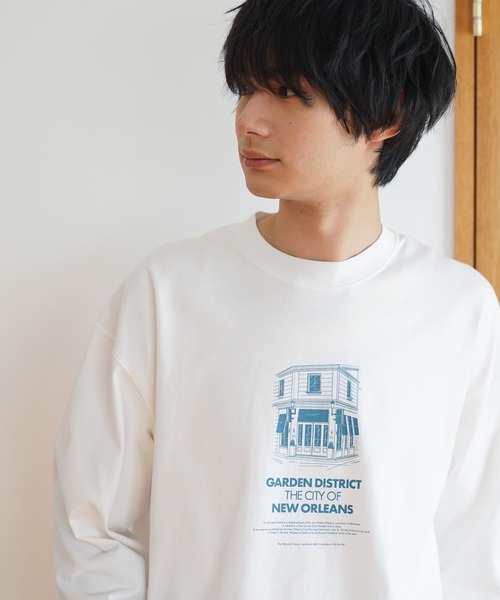 GLOBAL WORK（グローバルワーク） tシャツ ヘビロッTEE/プリント/長袖