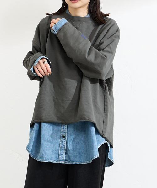 tシャツ 「追加」別注「RIDING HIGH/ライディングハイ」7.5OZ インレーカットオフT レディース