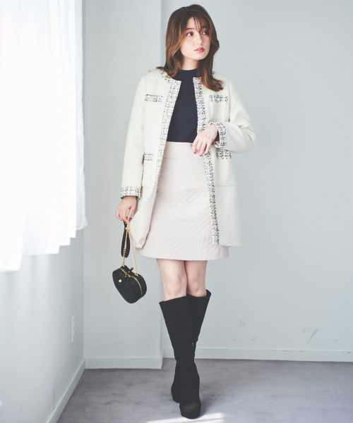 「31 Sons de mode」 ノーカラーコート 36 オフホワイト レディース_画像6