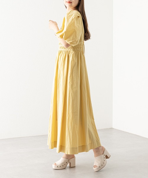 【専用出品】140 ❤︎新品未使用❤︎ ワンピース 黄色 定価18000円程度 サテンロングワンピース - イエロー | ZARA Japan / 日本