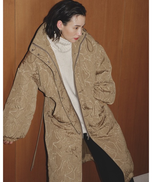 【TODAYFUL】Jacquard Down Coat カーキ38 セール】【TODAYFUL / トゥデイフル】Jacquard Down Coat（ダウン