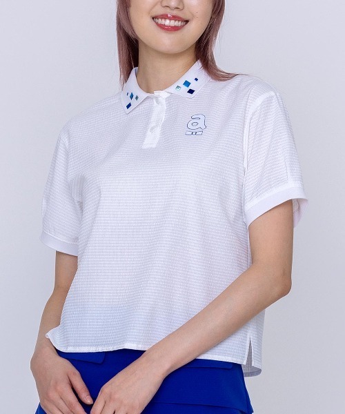 ポロシャツ ポロ 「LADIES」サッカー地撥水ポロシャツ レディース
