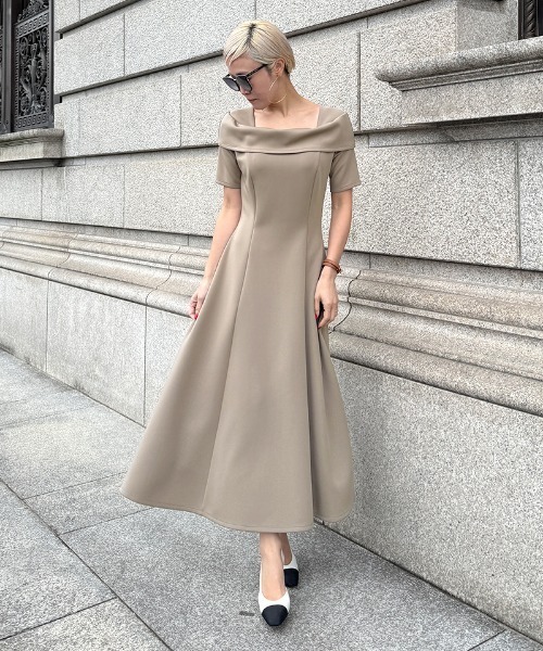 ワンピース −3キロ見えオフショルワンピース : ZOZOTOWN Yahoo!店