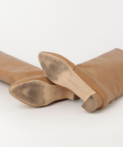 「SESTO」 ロングブーツ L ベージュ レディース_画像3