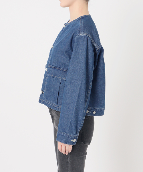 JOURNAL STANDARD relume｜コットンツイルノーカラーブルゾン