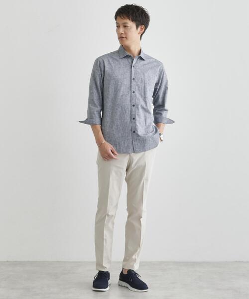 Motoki tanaka 半袖　リネン　シャツ Motoki tanaka 半袖 リネン シャツ