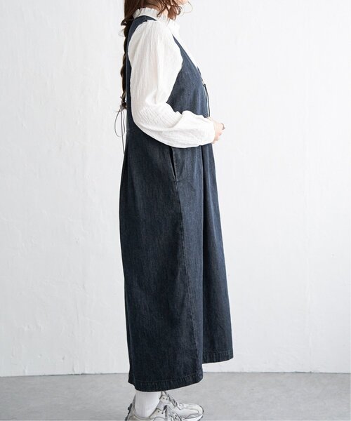 LBC（エルビーシー） ワンピース デニムジップ深Vネックワンピース