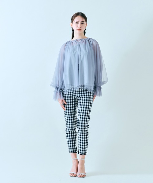 Audie a Muses（オーディア ミューズ） パンツ チェックサブリナパンツ