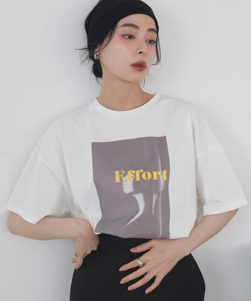 LIAN tシャツ フォトプリント半袖Tシャツ レディース : ZOZOTOWN