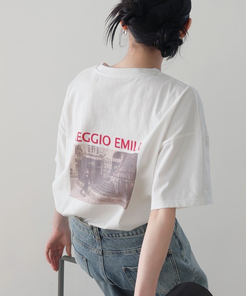 LIAN tシャツ フォトプリント半袖Tシャツ レディース : ZOZOTOWN