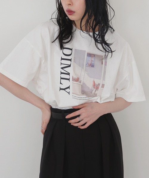 REGINA ROMANTICO フォトプリント 半袖シャツ 36 LIAN tシャツ フォトプリント半袖Tシャツ レディース : ZOZOTOWN