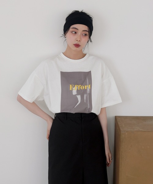 00s unknown Tシャツ 半袖カットソー　レッド　フォト　レディース 日産オンラインショップ：PREMIUM Tシャツ レッド