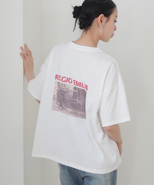 LIAN tシャツ フォトプリント半袖Tシャツ レディース : ZOZOTOWN