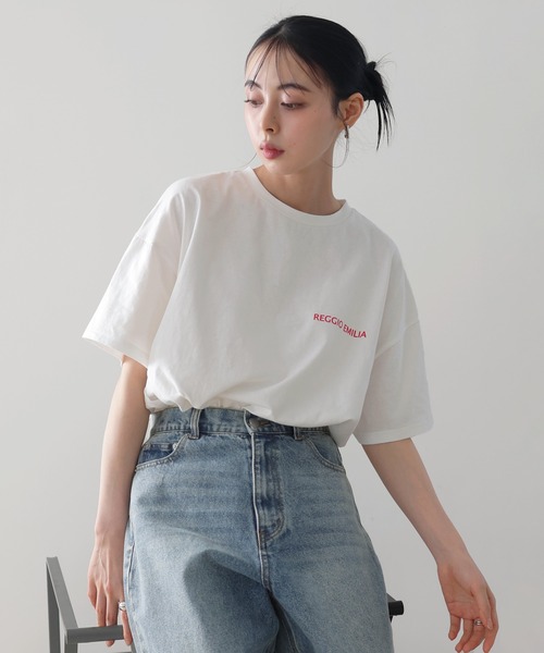 tシャツ フォトプリント半袖Tee レディース ANGIE tシャツ フォトプリント Tシャツ（半袖） レディース