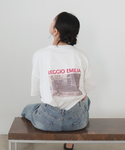 SALE【A/X】2カラー フォトプリント 半袖 Tシャツ / 送料無料 LIAN tシャツ フォトプリント半袖Tシャツ レディース : ZOZOTOWN