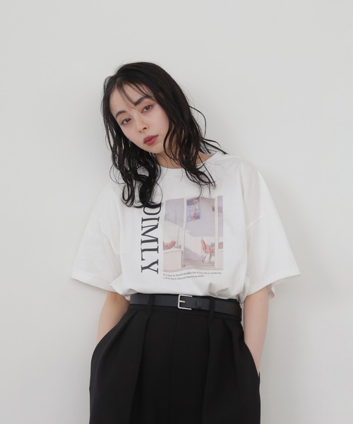 LIAN tシャツ フォトプリント半袖Tシャツ レディース : ZOZOTOWN
