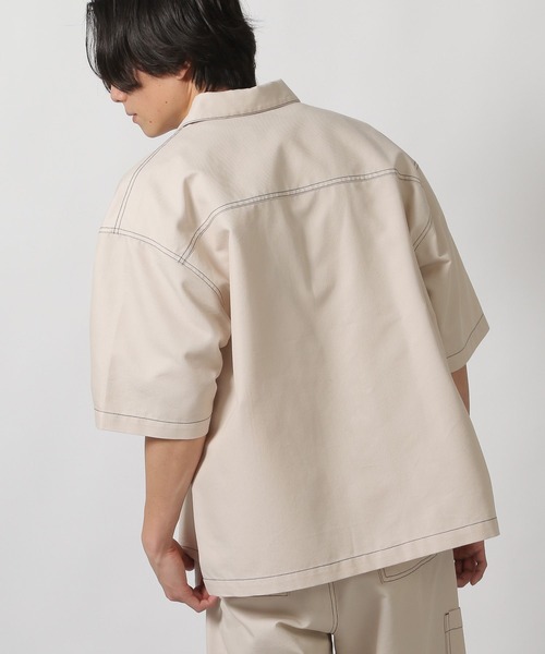 LAKOLE（ラコレ） シャツ 「セットアップ可」CVCトラックシャツ