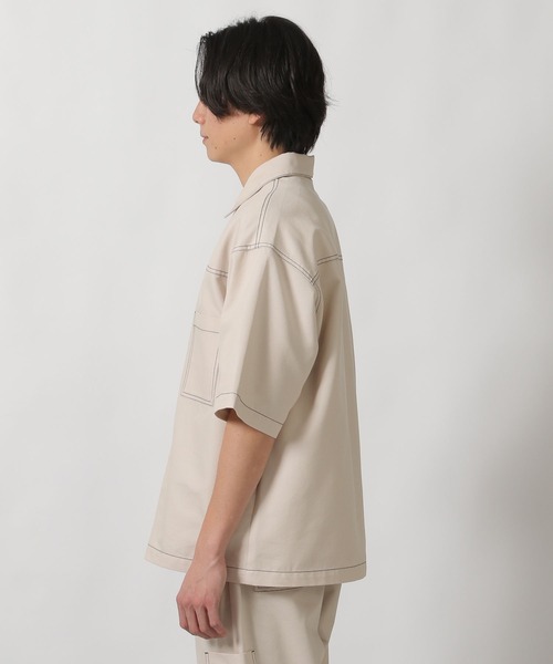 LAKOLE（ラコレ） シャツ 「セットアップ可」CVCトラックシャツ