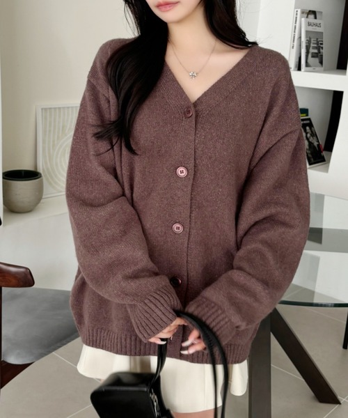 Ada. ニットカーディガン FREE モカ レディース : ZOZOTOWN Yahoo!店