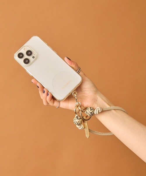 Hashibami 「HASHIBAMI」大玉天然石×レザー スマホハンド