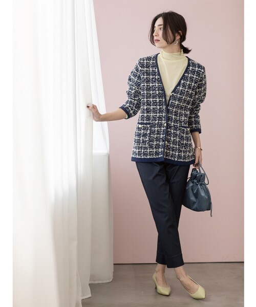 「OPAQUE.CLIP」 ニットカーディガン 38 イエロー系その他5 レディース_画像8