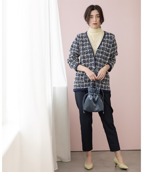 「OPAQUE.CLIP」 ニットカーディガン 38 イエロー系その他5 レディース_画像9