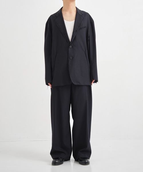 ジャケット テーラードジャケット 別注wool broken jacket メンズの画像