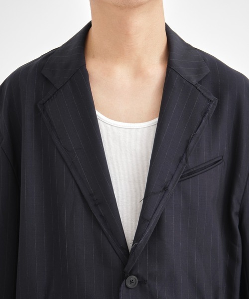 ジャケット テーラードジャケット 別注wool broken jacket メンズの画像