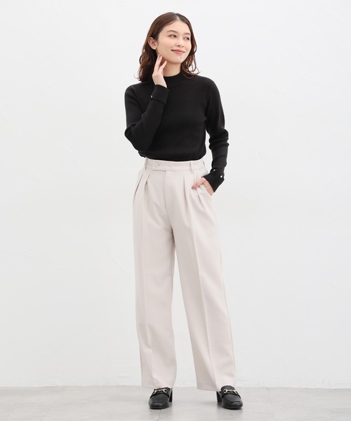 「Honeys」 「GLACIER」長袖ニット M モカ レディース_画像5