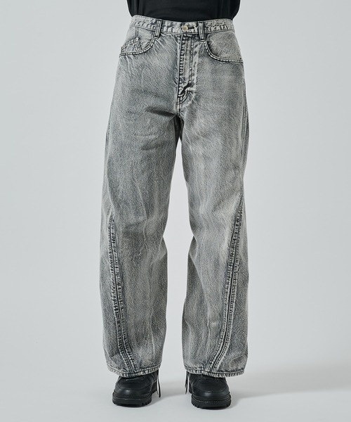 NVRFRGT ジーンズ 「NVRFRGT」別注 3D TWISTED WIDE LEG JEANS