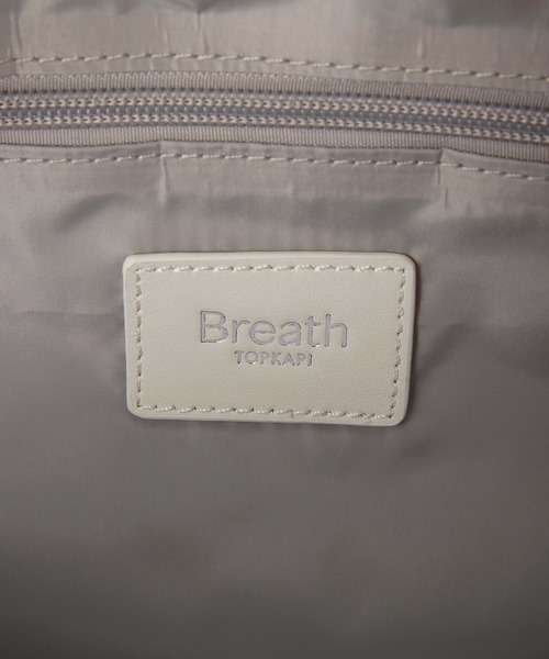 デイバック リュック 「Breath TOPKAPI」「撥水」ツヤ ナイロン レザーハンドル ミニ リュック レディース