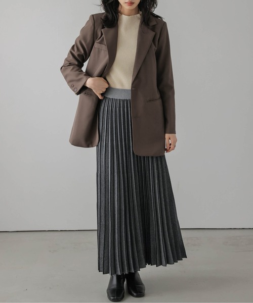 「La-gemme」 ニットスカート フリー ブラウン レディース_画像7