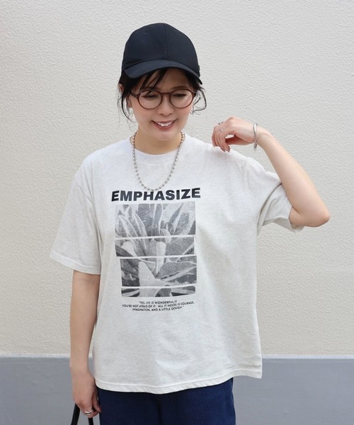 tシャツ フォトプリントTEE レディース FOUND GOOD tシャツ makiフォトプリントTEE レディース