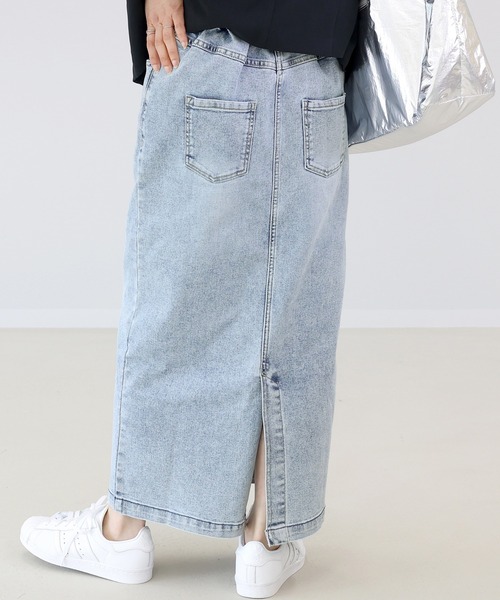 Aletta vita デニムスカート ストレッチデニムロングスカート