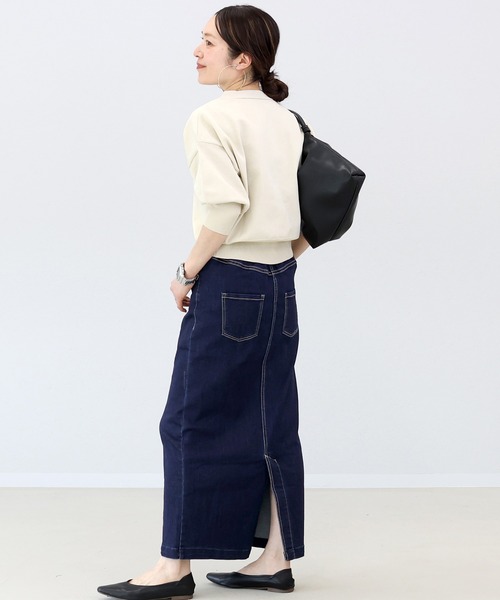Aletta vita デニムスカート ストレッチデニムロングスカート