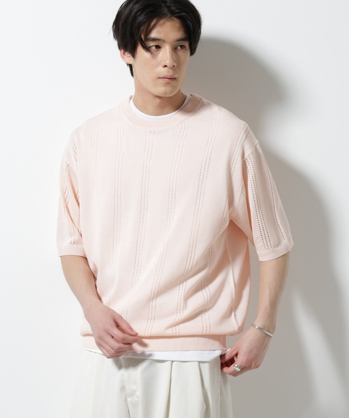 NANO universe（ナノ・ユニバース） セーター ニット アイレットニット