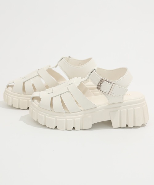 「Shoes in Closet」 フラットサンダル M ブラック レディース_画像7
