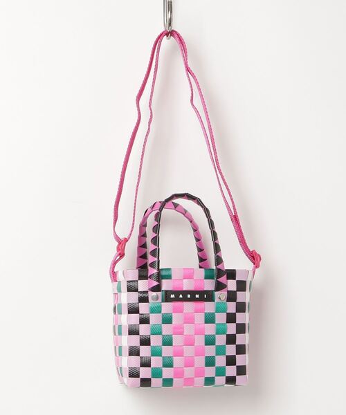 MARNI マルニ かごバッグ 紫・黄・ピンク MARNI マルニ かごバッグ 紫・黄・ピンク