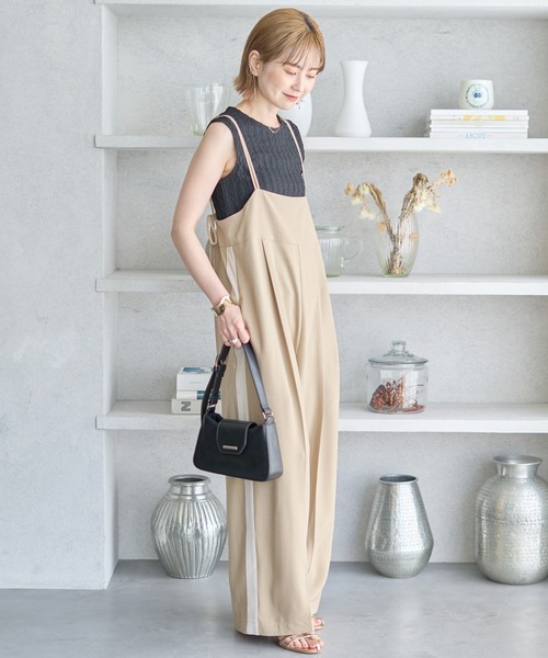 doux bleu バックリボンサロペット セール】【新色追加】バックリボンデニムサロペット（サロペット